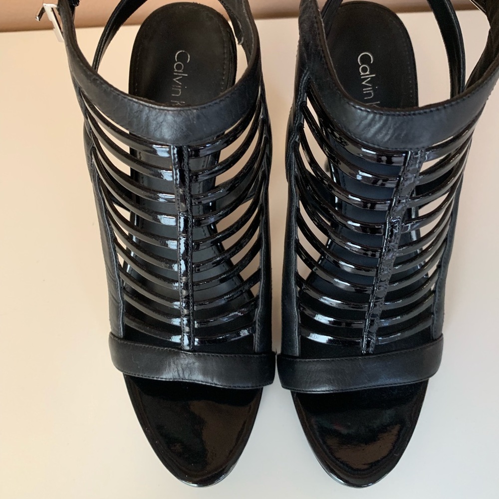 Calvin Klein Nalo Caged Dress Sandals - Picture 3 of 7